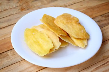 Kurutulmuş mango tropikal kuru meyve. 