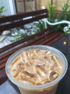 Buzlu kahve bir yakın çekim