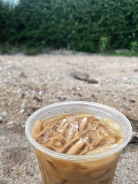 Buzlu kahve bir yakın çekim