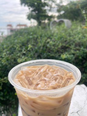 Buzlu kahve bir yakın çekim