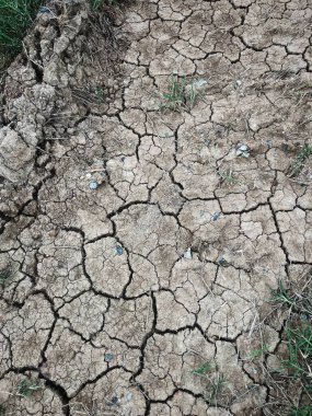 Eko çatlamış kuru zemin dokusu