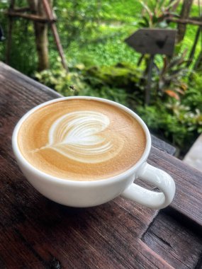 Kahveli sütlü kahve.