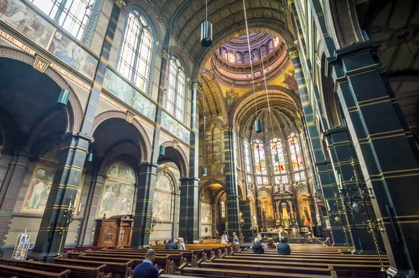 Interior Basílica São Nicolau Amesterdão Países Baixos — Fotografia de Stock