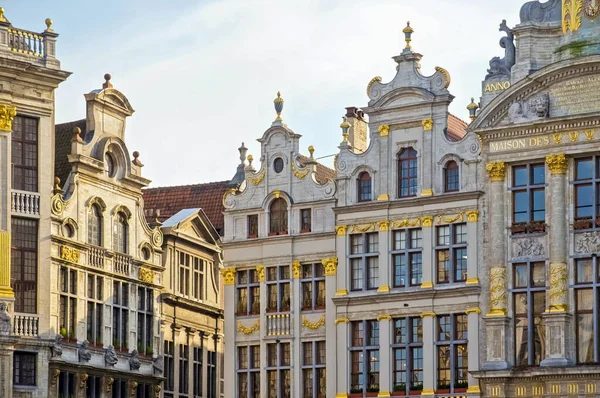 17E Eeuwse Huizen Grote Markt Van Brussel — Stockfoto