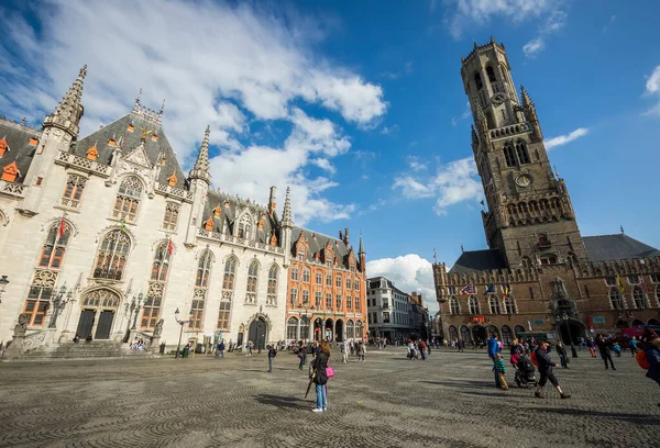 Market Square Grote Markt Bruges Belgique — Photo