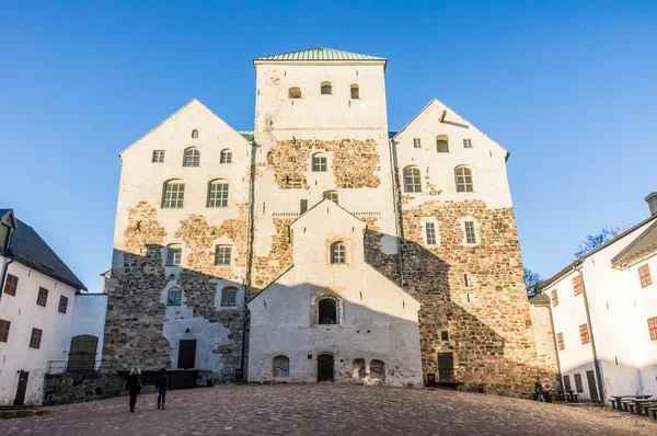 stock image Turku Castle exterior facade in Turku, Finland