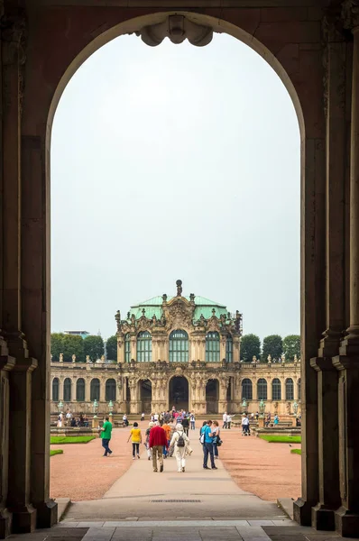 Patio Interior Del Palacio Zwinger Dresde Alemania — Foto de Stock