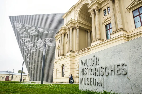 Toegang Tot Museum Voor Militaire Geschiedenis Dresden Duitsland — Stockfoto