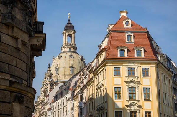 Bâtiments Baroques Dans Vieille Ville Dresde Allemagne — Photo
