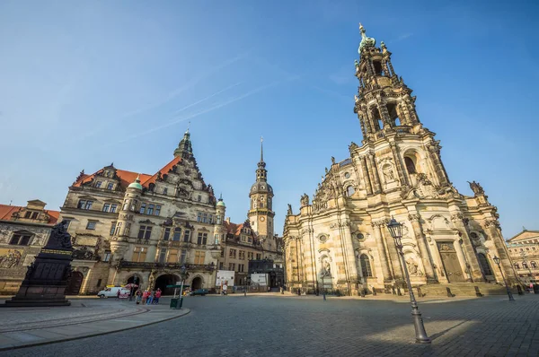 Exterior Catedral Santísima Trinidad Dresde Alemania — Foto de Stock