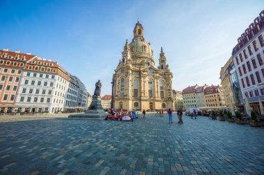 Dresden, Almanya 'daki Frauenkirche Lutheran Kilisesi.