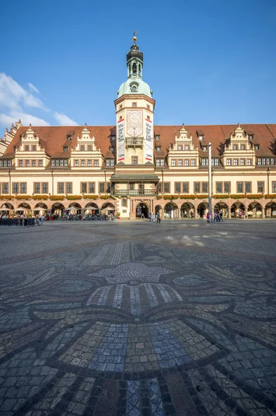 Ancien Hôtel Ville Rathaus Leipzig Allemagne — Photo