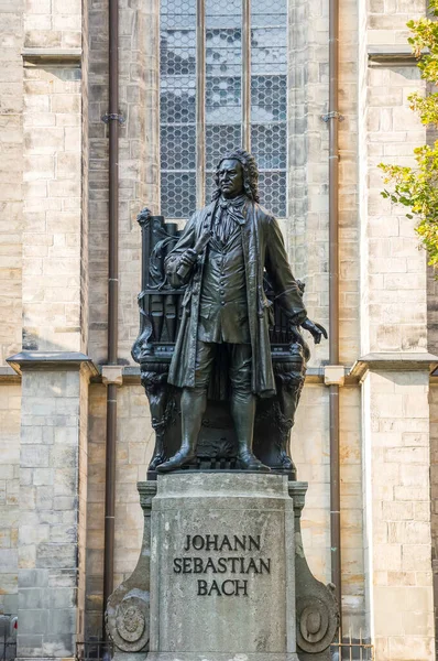 Statue Bronze Compositeur Johann Sebastian Bach Leipzig Allemagne — Photo