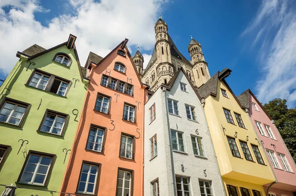 stock image Medieval houses in Cologne, North Rhine-Westphalia, Germany