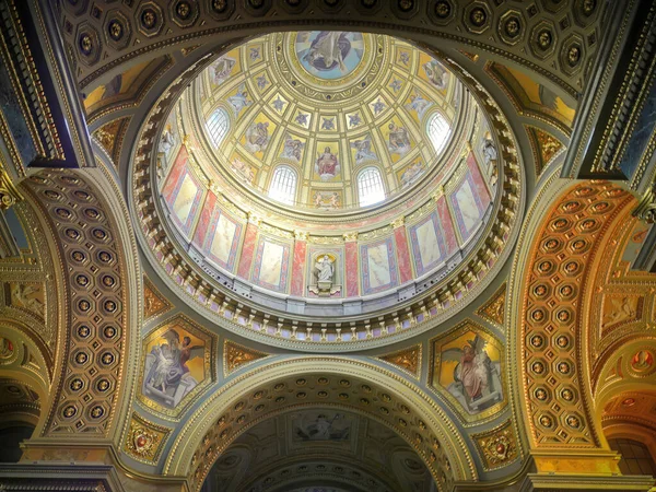 Interior Stephens Basilica Budapest Hungary — Stock Photo, Image