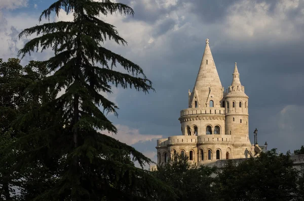 Budapeşte Macaristan Daki Balıkçı Kalesi Kuleleri — Stok fotoğraf