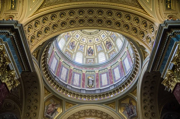 Интерьер Базилики Святого Стефана Будапеште Венгрия — стоковое фото