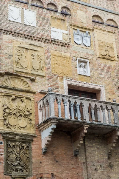 Medieval Building Coats Arms Padova Italy — Stock Photo, Image