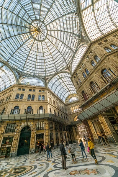 Όμορφη Γκαλερί Umberto Στη Νάπολη Ιταλία — Φωτογραφία Αρχείου