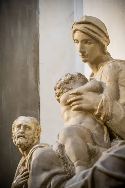 Skulptur Von Michelangelo Der Sagrestia Nuova Florenz Italien — Stockfoto