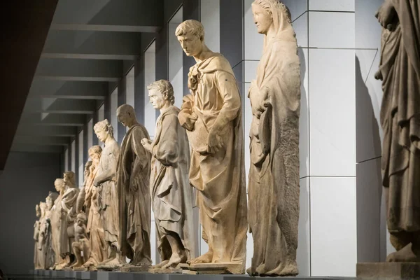 Posągi Muzeum Opera Del Duomo Florencji Włochy — Zdjęcie stockowe
