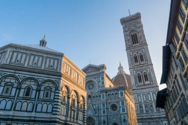 İtalya, Floransa 'daki Duomo Katedrali ve Baptistery.