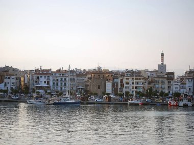 Costa Daurada, İspanya 'dan tipik tatil yeri (Cambrils, Salou).