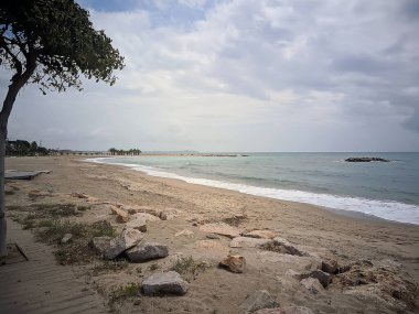 Costa Daurada, İspanya 'dan tipik tatil yeri (Cambrils, Salou).