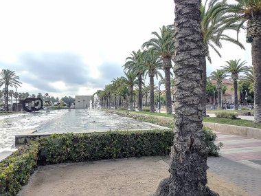 Costa Daurada, İspanya 'dan tipik tatil yeri (Cambrils, Salou).