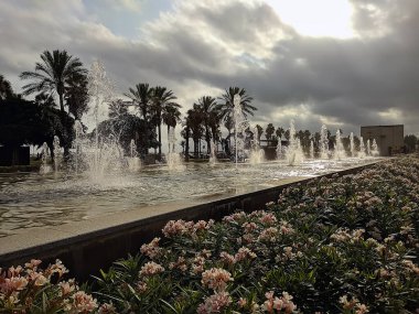 Costa Daurada, İspanya 'dan tipik tatil yeri (Cambrils, Salou).