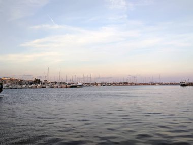 Costa Daurada, İspanya 'dan tipik tatil yeri (Cambrils, Salou).