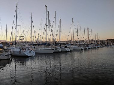 Costa Daurada, İspanya 'dan tipik tatil yeri (Cambrils, Salou).