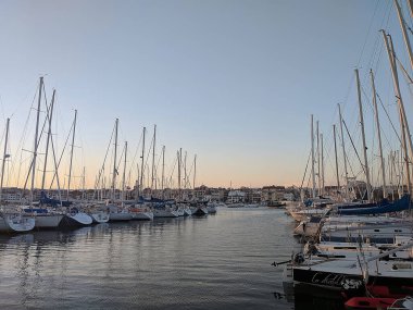 Costa Daurada, İspanya 'dan tipik tatil yeri (Cambrils, Salou).