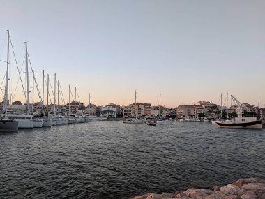 Costa Daurada, İspanya 'dan tipik tatil yeri (Cambrils, Salou).