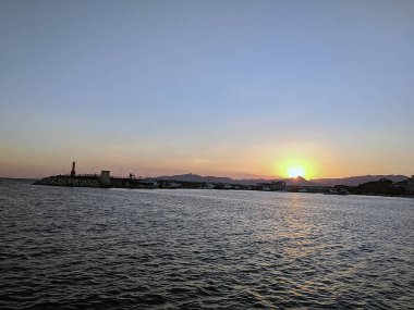 Costa Daurada, İspanya 'dan tipik tatil yeri (Cambrils, Salou).