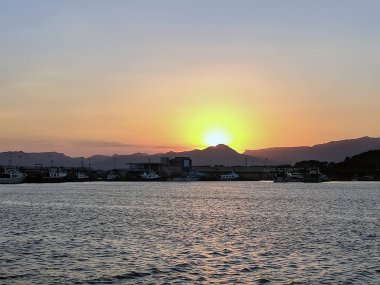 Costa Daurada, İspanya 'dan tipik tatil yeri (Cambrils, Salou).