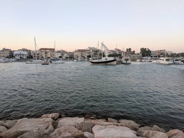 Costa Daurada, İspanya 'dan tipik tatil yeri (Cambrils, Salou).