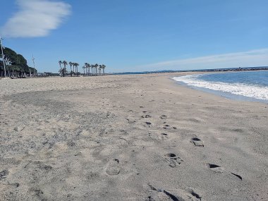 Costa Daurada, İspanya 'dan tipik tatil yeri (Cambrils, Salou).