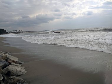 Costa Daurada, İspanya 'dan tipik tatil yeri (Cambrils, Salou).