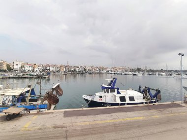 Costa Daurada, İspanya 'dan tipik tatil yeri (Cambrils, Salou).