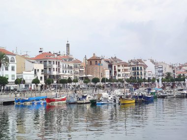 Costa Daurada, İspanya 'dan tipik tatil yeri (Cambrils, Salou).