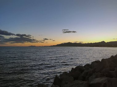 Costa Daurada, İspanya 'dan tipik tatil yeri (Cambrils, Salou).