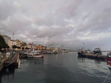 Costa Daurada, İspanya 'dan tipik tatil yeri (Cambrils, Salou).