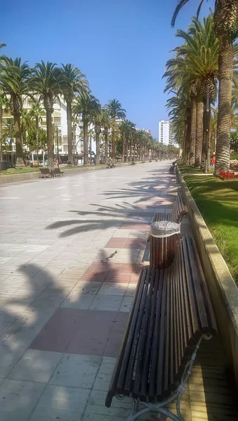 Costa Daurada, İspanya 'dan tipik tatil yeri (Cambrils, Salou).