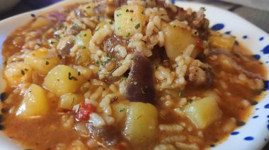 Lamb Chops with spicy rice