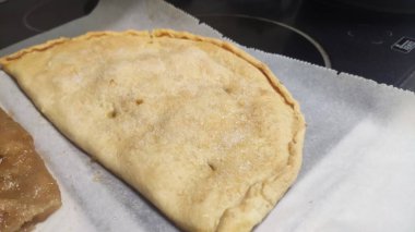 Ev yapımı balkabağı turtası manzarası