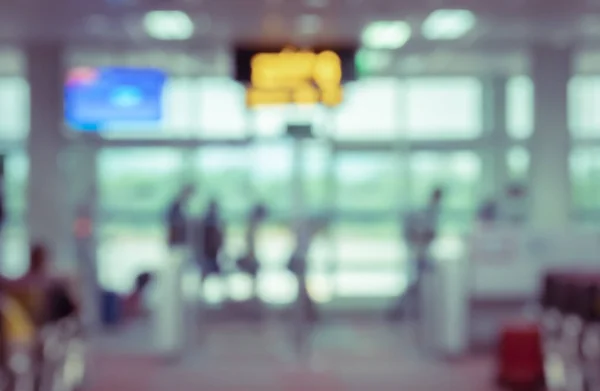Abstract Blurred Background Passengers Walking Airport Boarding Area — Foto de Stock