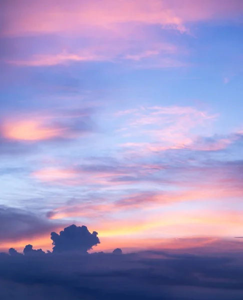 Céu Colorido Por Sol Nuvens Fundo Abstrato Natureza — Fotografia de Stock