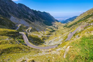Romanya 'nın Karpatlar kentindeki Transfagarasan Yolu