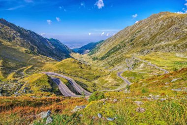 Romanya 'nın Karpatlar kentindeki Transfagarasan Yolu